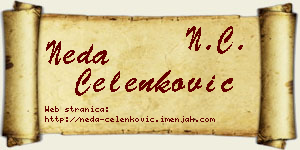 Neda Čelenković vizit kartica
